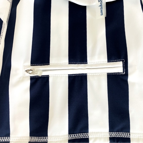 Tommy Bahama Island Active Stripe High Neck Racerback Tankini Top Size M - Picture 5 of 8